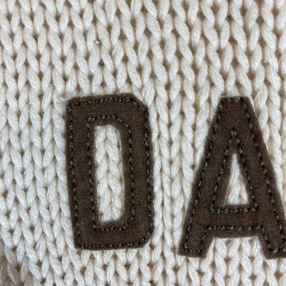 Vtg Y2K 2004 Harley Davidson Women 2X Chunky Knit Ivory Spell‎ Out Back Full Zip - Picture 14 of 15